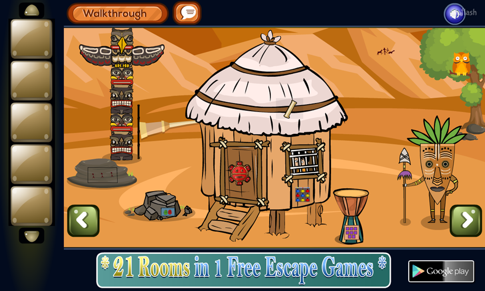 GFG 빌리 움막 탈출 (GFG Billy Tribal Hut Escape) 게임 화면 2