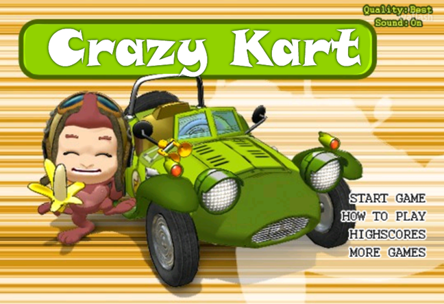 크레이지 카트 (Crazy Kart) 게임 화면 1
