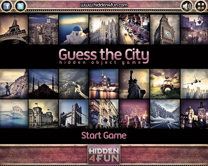 Hidden4Fun 숨은그림찾기 - Guess the City 게임 화면 1