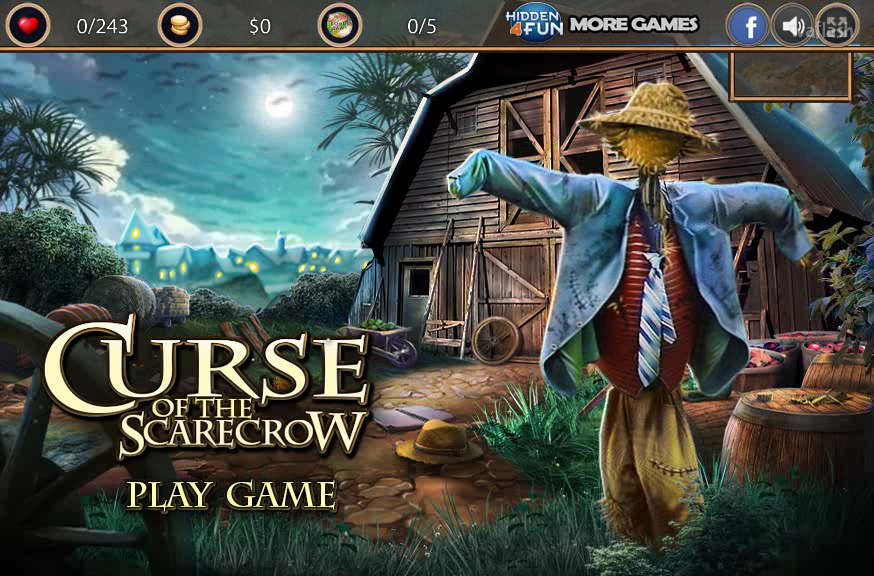 Hidden4Fun 숨은그림찾기 - Curse of the Scarecrow 게임 화면 1