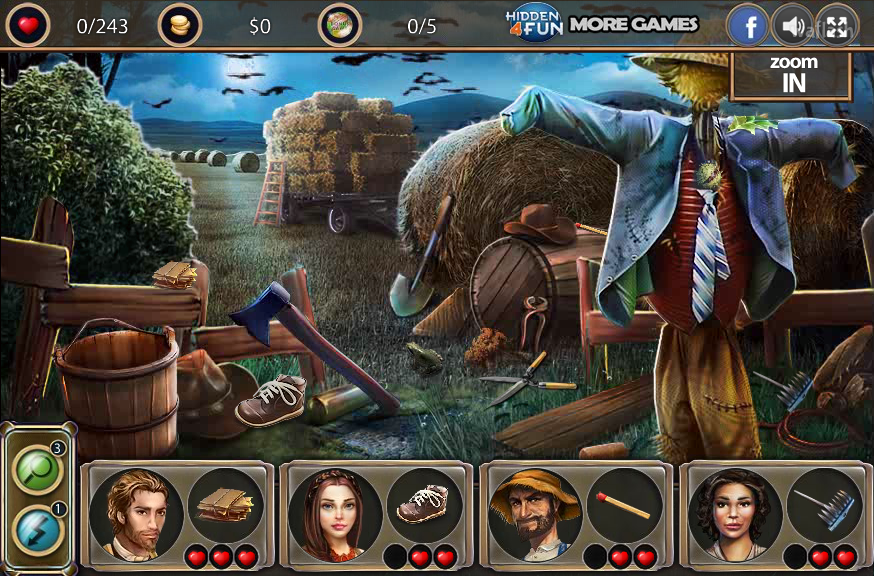 Hidden4Fun 숨은그림찾기 - Curse of the Scarecrow 게임 화면 2
