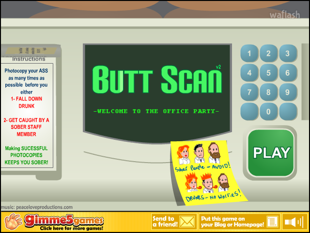 엉덩이 스캔 (Butt Scan) 게임 화면 1