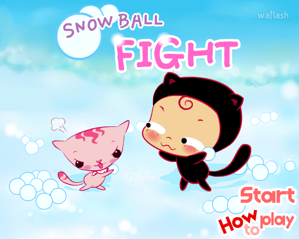 옹스게임 - 눈싸움 (Snowball Fight) 게임 화면 2