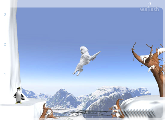 예티스포츠(Yetisports) 파트10 - ICICLE CLIMB 게임 화면 1