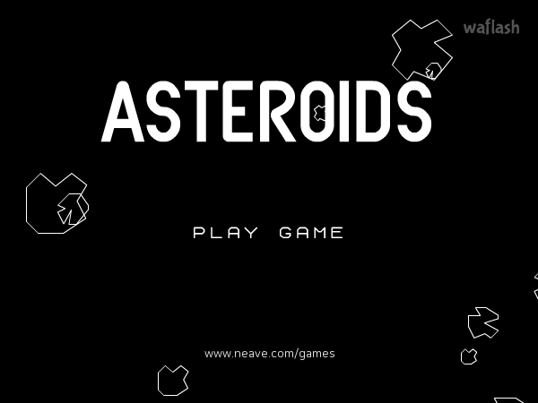 Asteroids 게임 화면 1