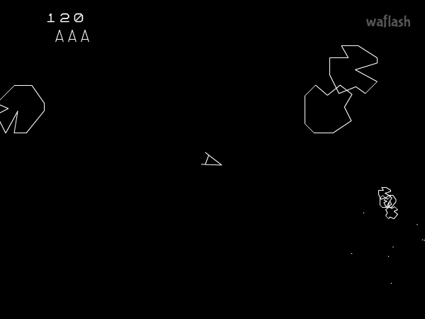 Asteroids 게임 화면 2