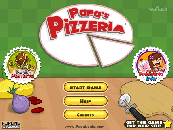 파파스 피자리아 (Papa's Pizzeria) 게임 화면 1