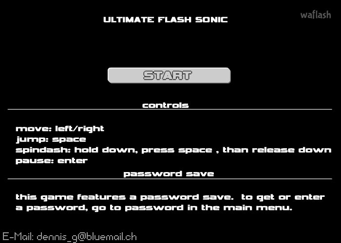 얼티메이트 플래시 소닉 (Ultimate Flash Sonic) 게임 화면 1