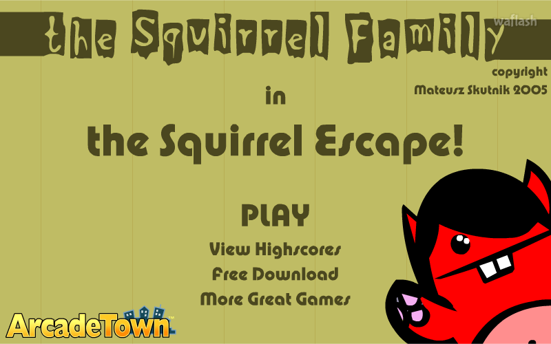 스쿼럴 패밀리 다람쥐 탈출 (The Squirrel Family in The Squirrel Escape) 게임 화면 1