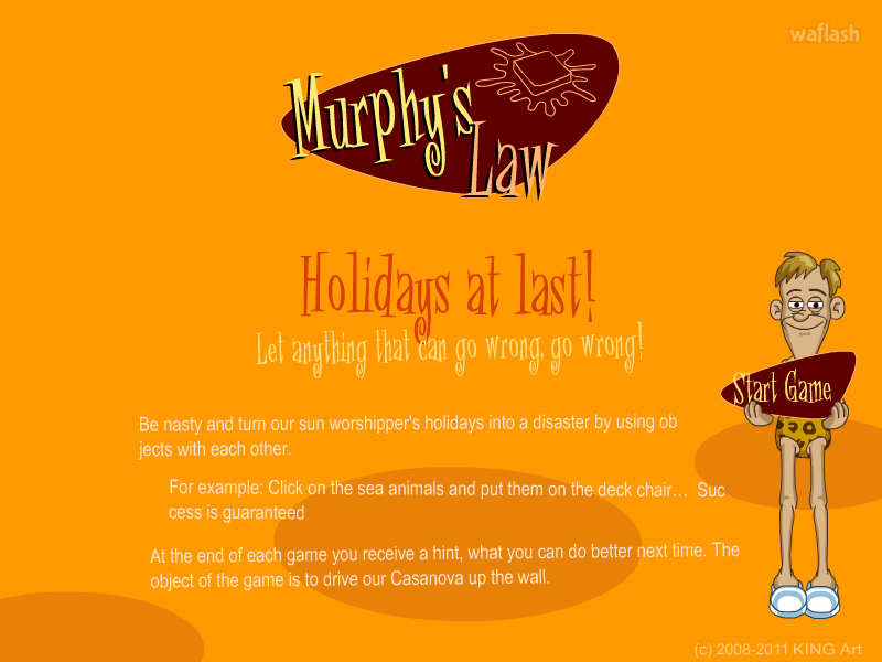 머피의 법칙 7 (Murphys Gesetz: Holidays at last) 게임 화면 1