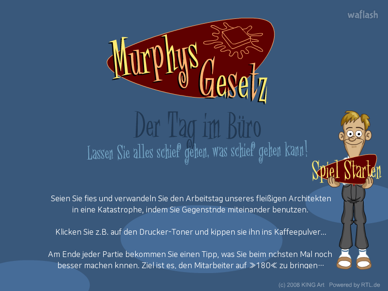 머피의 법칙 6 (Murphys Gesetz: Der Tag im Buro) 게임 화면 1