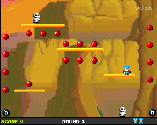 폭탄 잭1 (Bomb Jack) 게임 화면 3