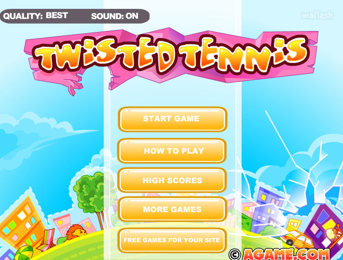 Twisted Tennis 게임 화면 2