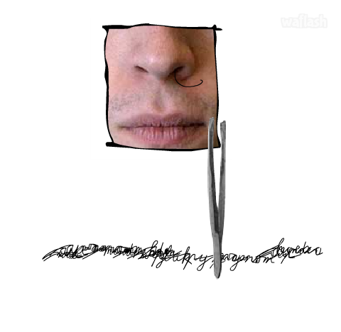 콧털뽑기 게임 화면 1