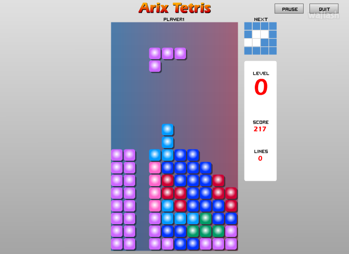 Arix Tetris - 테트리스 게임 화면 3