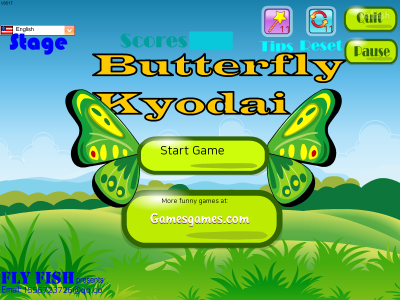 나비 짝맞추기 게임 (Butterfly Kyodai) 게임 화면 1