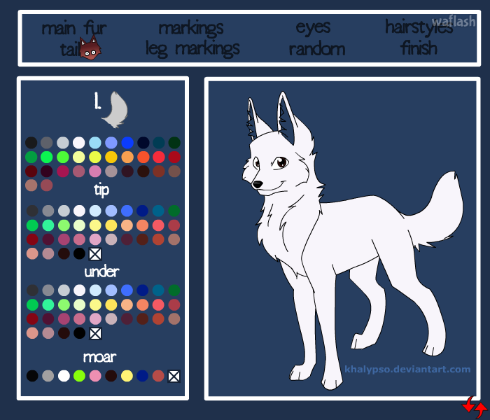 늑대 꾸미기 (Create A Wolf) 게임 화면 2