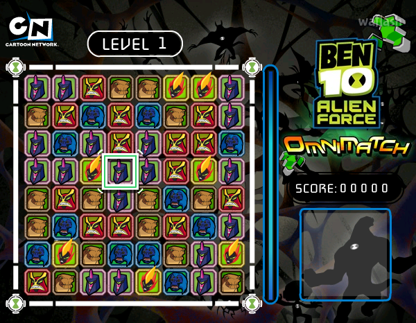 벤10 에일리언 포스 옴니매치 (Ben 10 Alien Force Omnimatch) 게임 화면 3