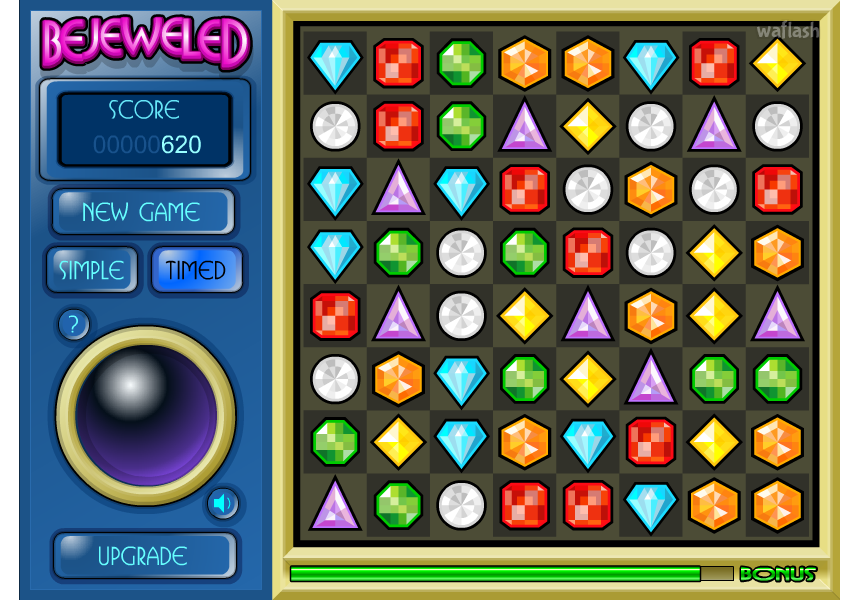 비쥬얼드 (Bejeweled) 게임 화면 2