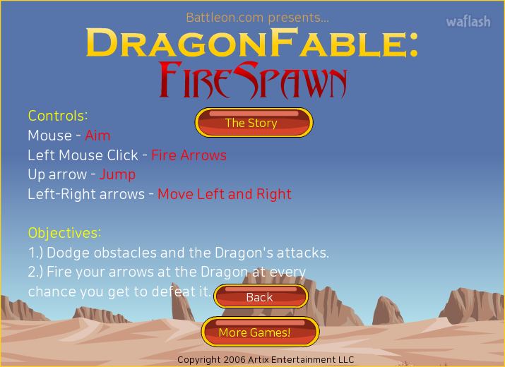 드래곤페이블: 파이어스폰 (DragonFable: FireSpawn) 게임 화면 1