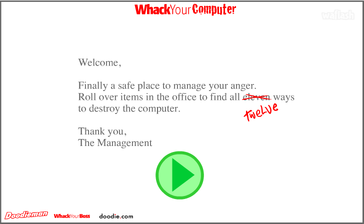 노트북 부수기 (Whack Your Computer) 게임 화면 1