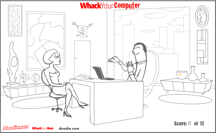 노트북 부수기 (Whack Your Computer) 게임 화면 2