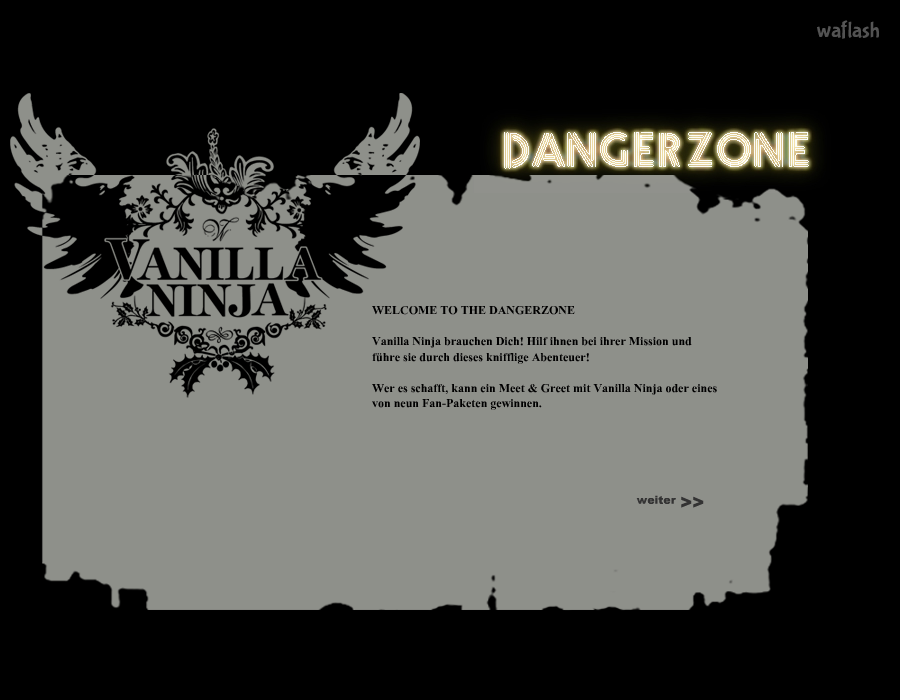Vanilla Ninja - Dangerzone 게임 화면 1