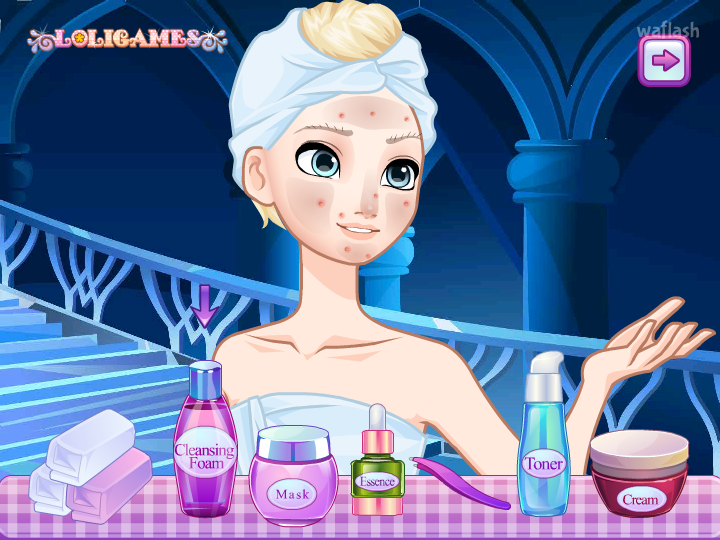 겨울왕국 엘사 화장하기 (Frozen Elsa Makeover) 게임 화면 1