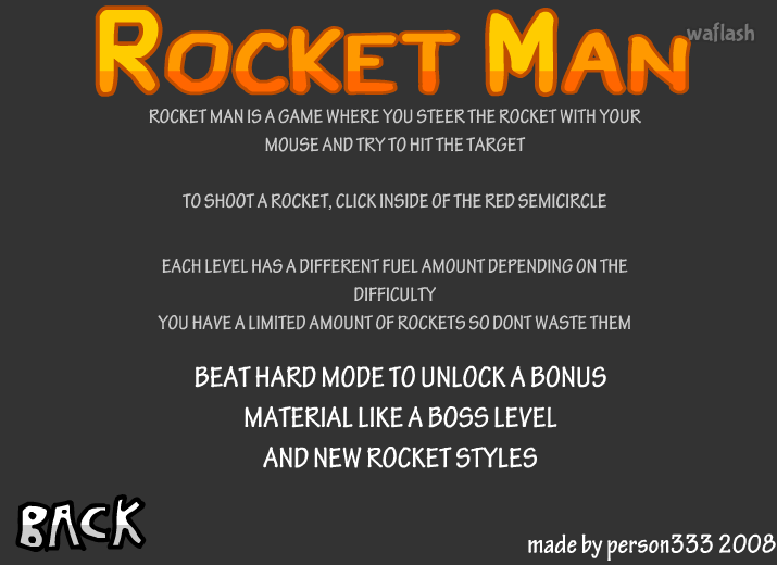 로켓맨 (Rocket Man) 게임 화면 1