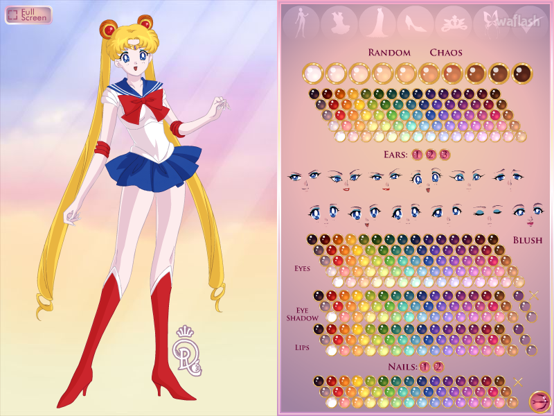 세일러 센시 메이커 3.0 (Sailor Senshi Maker 3.0) 게임 화면 1