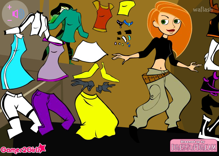 킴 파서블 옷입히기 (Kim Possible Dress Up) 게임 화면 1