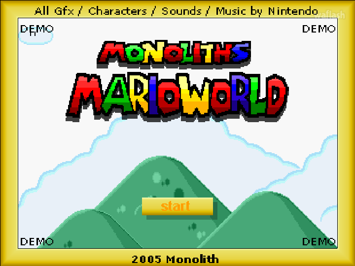 모놀리스 마리오 월드 (Monolith Mario World) 게임 화면 2