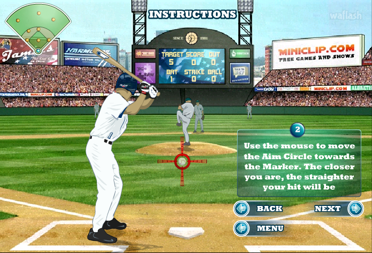 미니클립 베이스볼 (Miniclip Baseball) - 9회말 역전 게임 화면 2