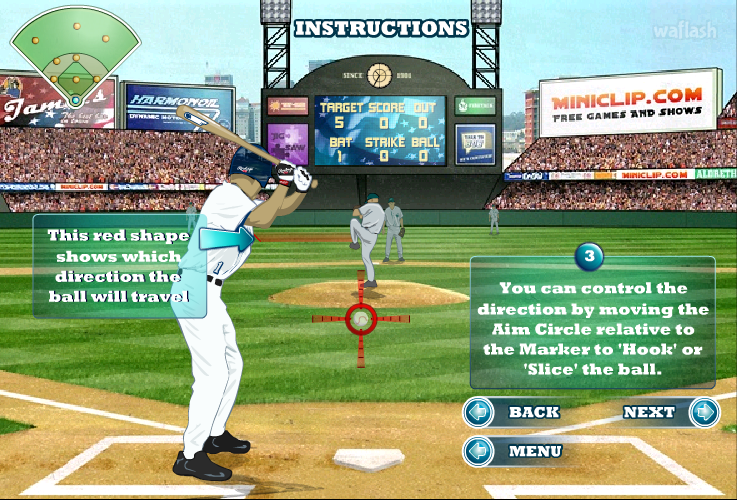 미니클립 베이스볼 (Miniclip Baseball) - 9회말 역전 게임 화면 3