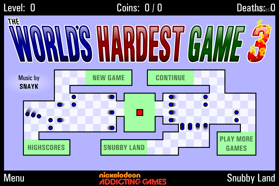 세상에서 가장 어려운 게임 3 (The World's Hardest Game 3) 게임 화면 2