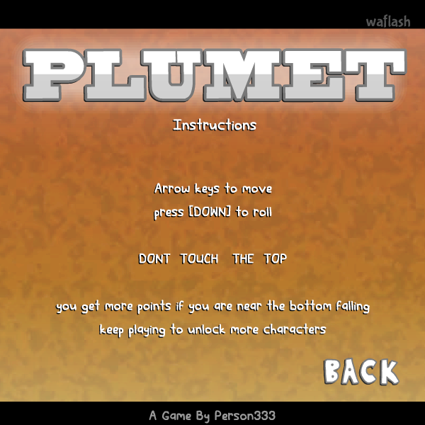 플러멧 (Plumet) - 뛰어내리기 게임 게임 화면 2