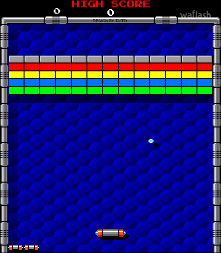 알카노이드 (Arkanoid) - 벽돌깨기 게임 화면 3