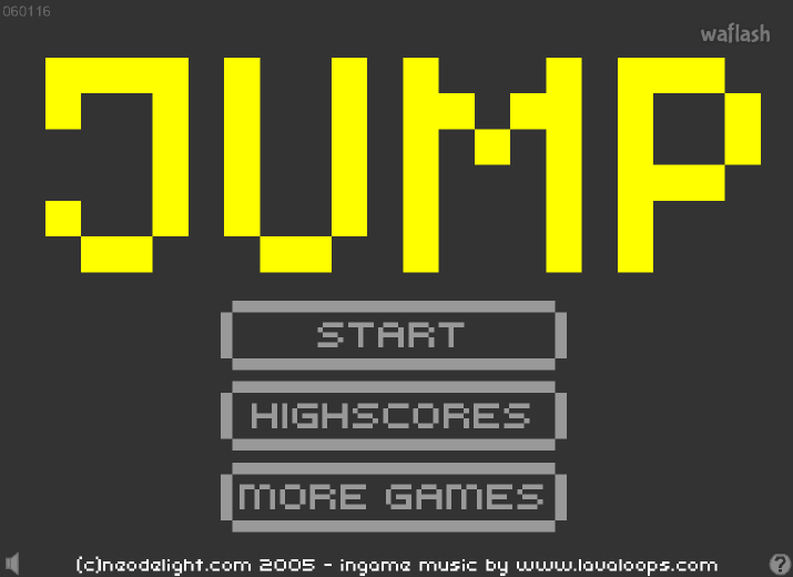 점프 (Jump) 게임 화면 2