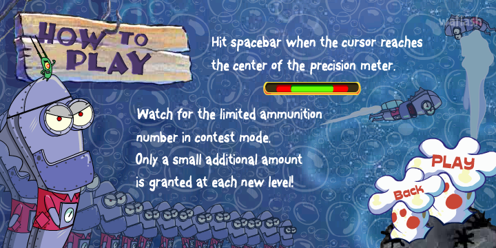스폰지밥 네모바지 - 엔초비 어썰트 (SpongeBob Squarepants -  Anchovy Assault) 게임 화면 2