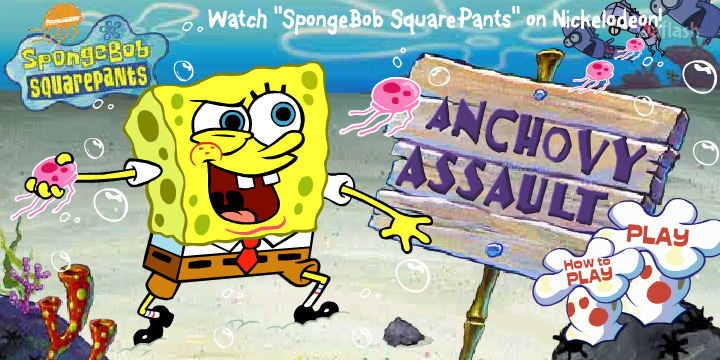 스폰지밥 네모바지 - 엔초비 어썰트 (SpongeBob Squarepants -  Anchovy Assault) 게임 화면 3