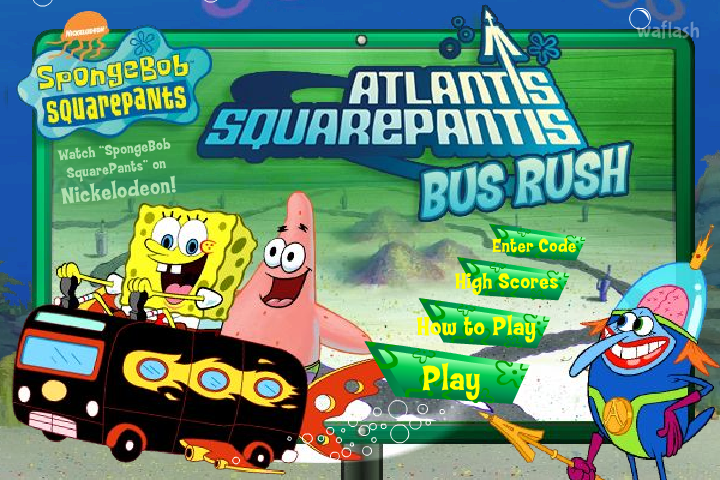 스폰지밥 네모바지 - 아틀란티스 스퀘어팬츠 버스 러쉬 (SpongeBob - Atlantis SquarePantis Bus Rush) 게임 화면 4