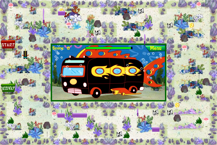 스폰지밥 네모바지 - 아틀란티스 스퀘어팬츠 버스 러쉬 (SpongeBob - Atlantis SquarePantis Bus Rush) 게임 화면 5