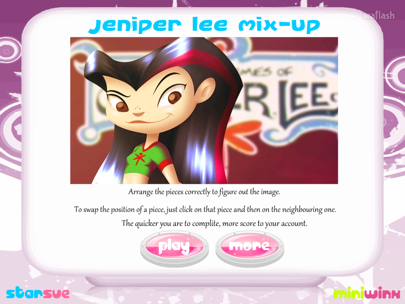 제니퍼 리 믹스업 퍼즐 (Jeniper Lee Mix-up Puzzle) 게임 화면 1