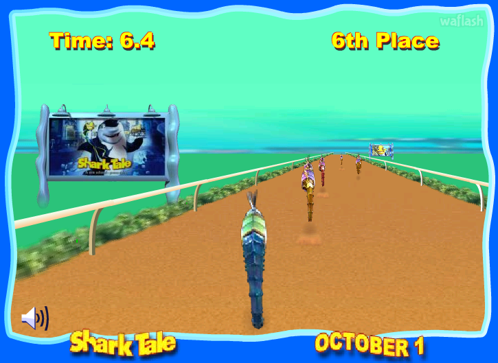 샤크 해마 경주 (Shark Tale The Big Race) 게임 화면 1