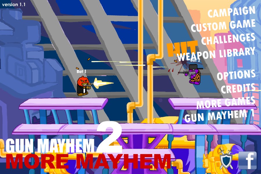 건 메이헴 2 (Gun Mayhem 2) 게임 화면 1