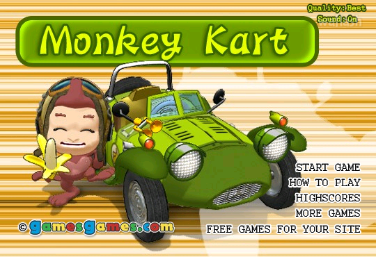 몽키 카트 (Monkey Kart) 게임 화면 2
