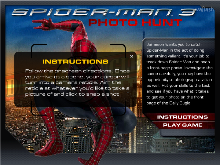 스파이더맨 3 포토 헌트 (Spider-man 3 Photo Hunt) 게임 화면 1