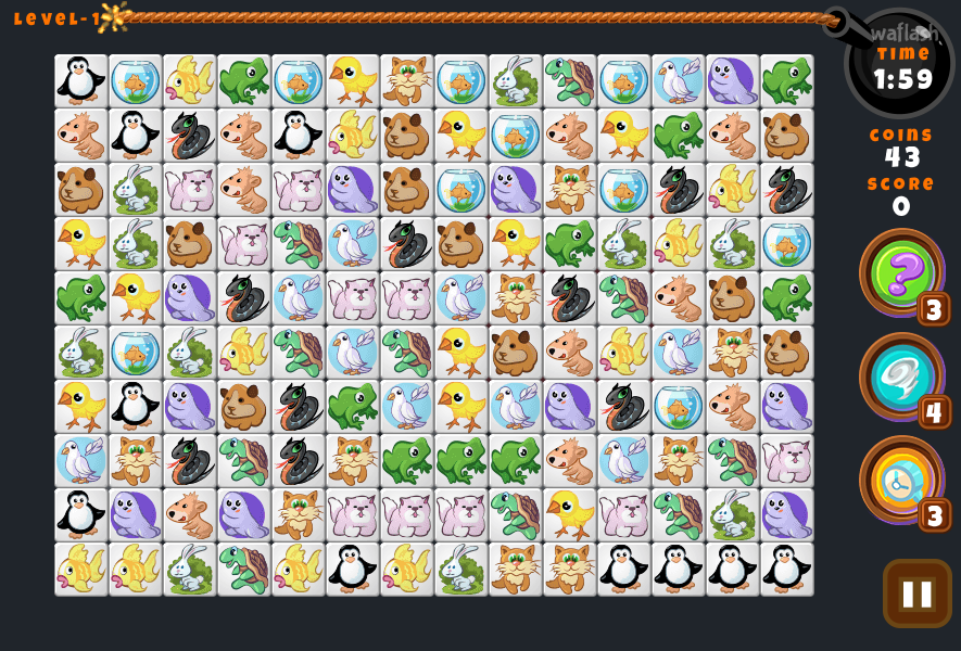 같은 동물 연결하기 (Pet Connect Elite) 게임 화면 1