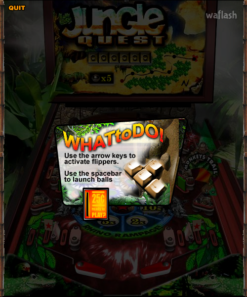 정글 퀘스트 핀볼 (Jungle Quest Pinball) 게임 화면 1