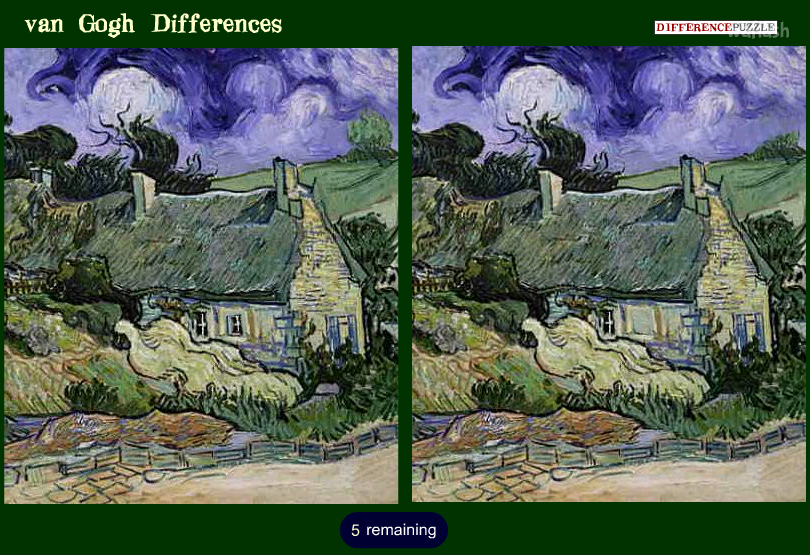 틀린그림찾기 - 반 고흐 (Van Gogh Differences) 게임 화면 1